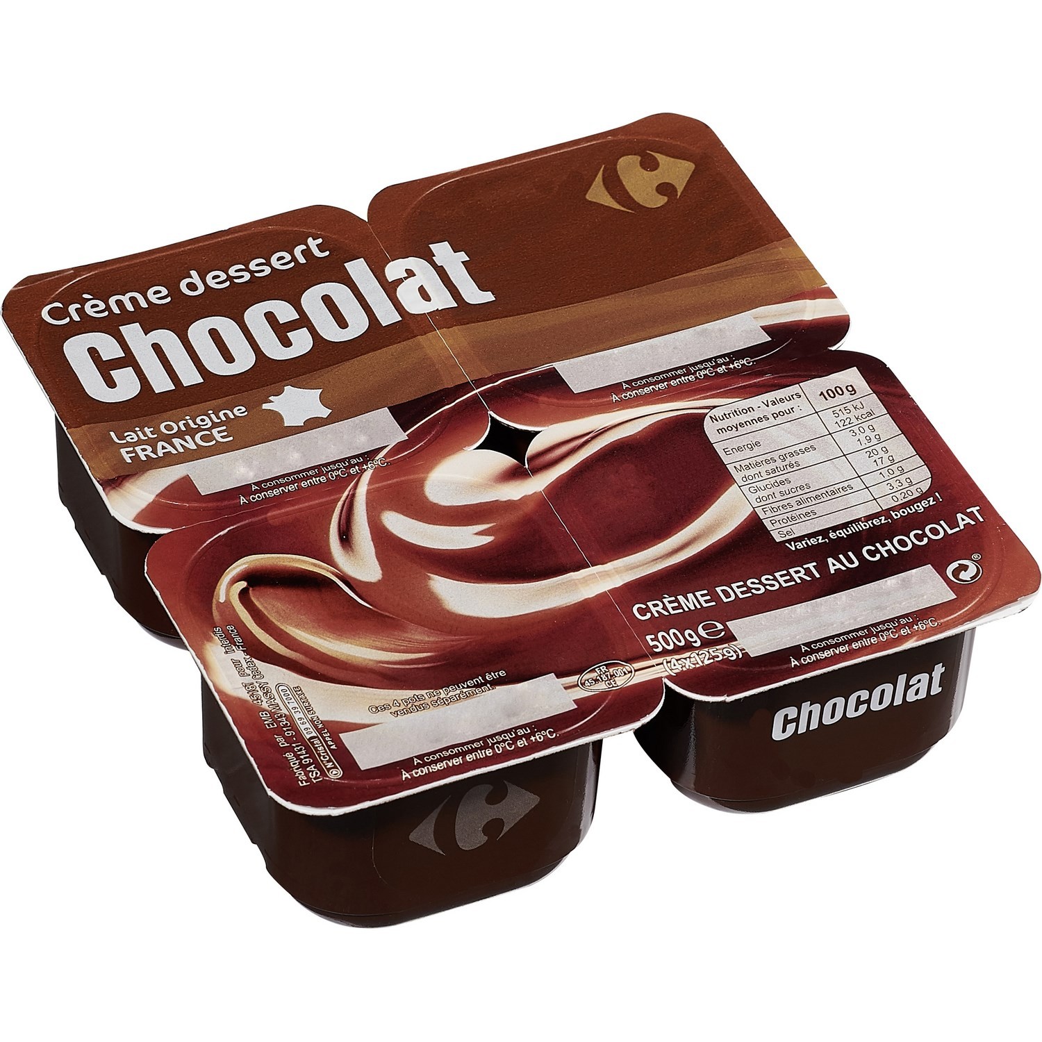 CARREFOUR Crèmes dessert chocolat CARREFOUR