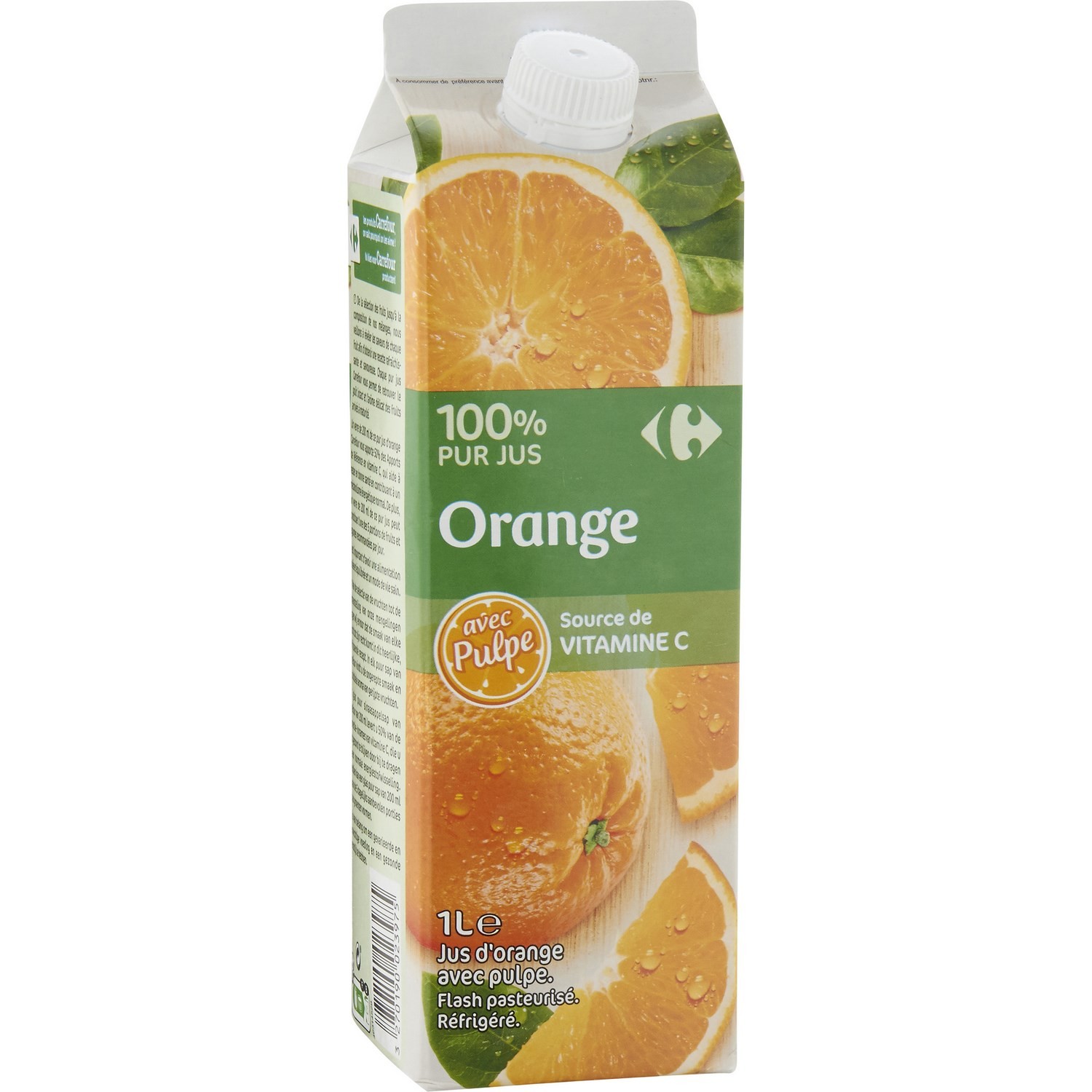 Jus d'orange avec pulpe CARREFOUR