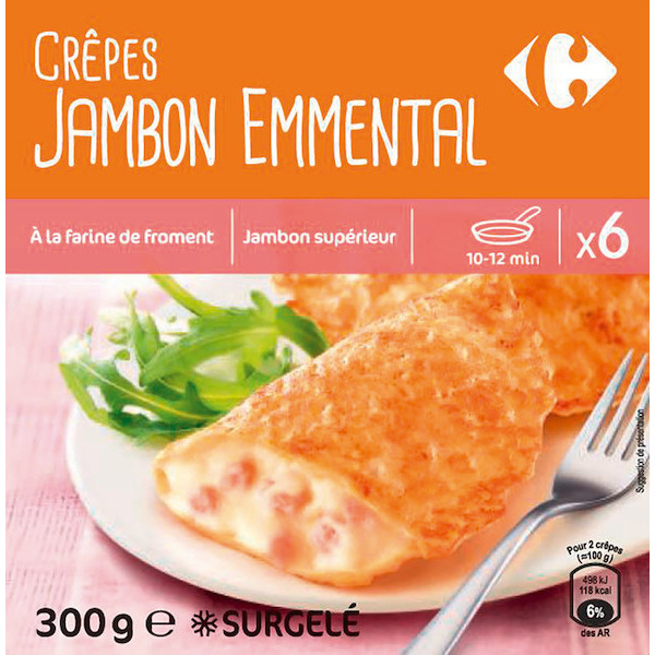 Crêpes de froment surgelées