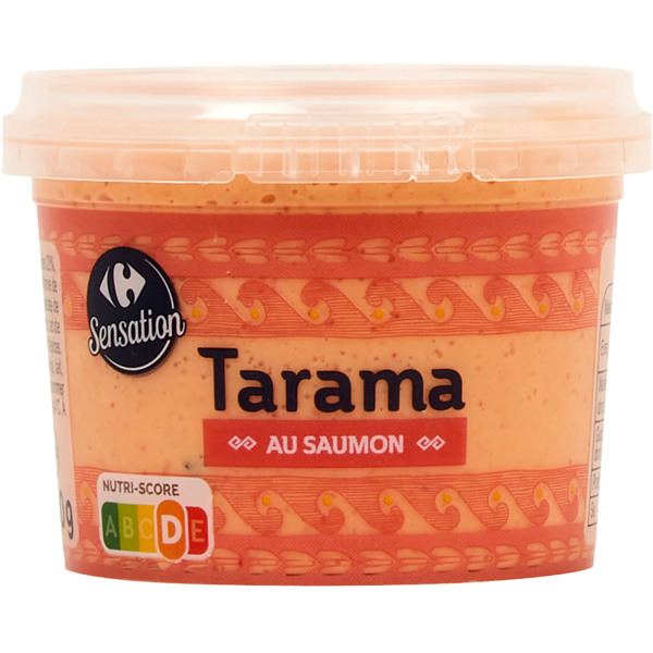 CARREFOUR SENSATION Tarama au saumon  code EAN 3270190025658 