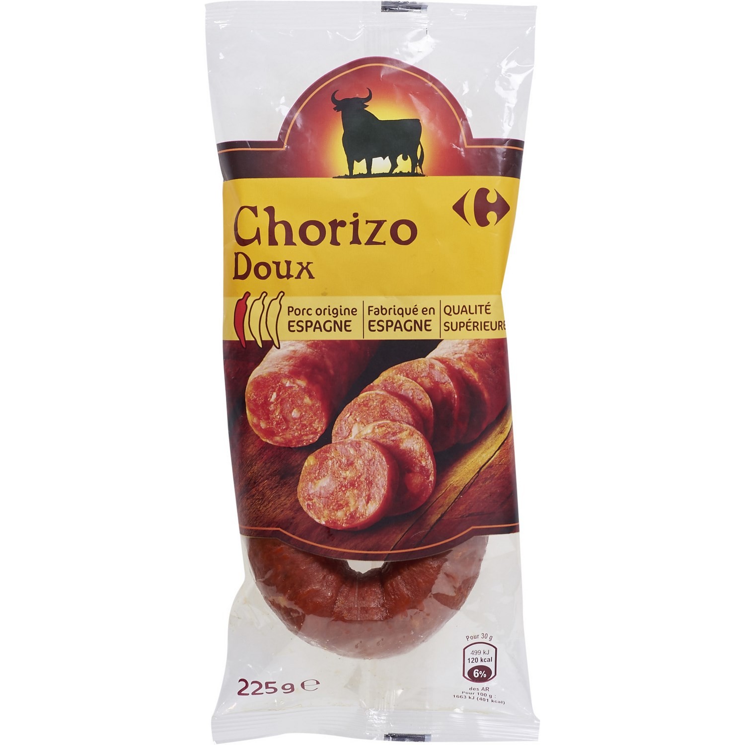 Chorizo doux CARREFOUR