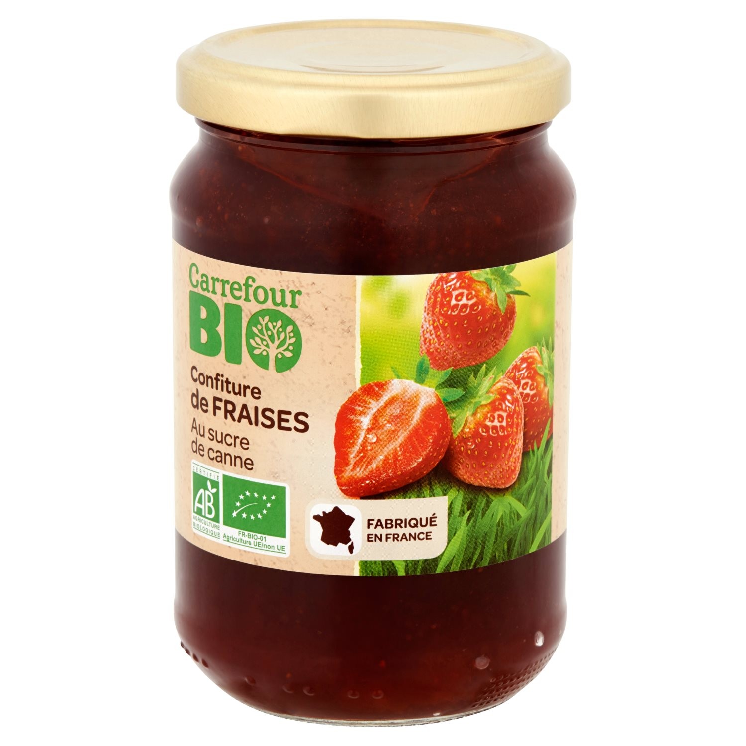 Confiture bio fraises CARREFOUR BIO