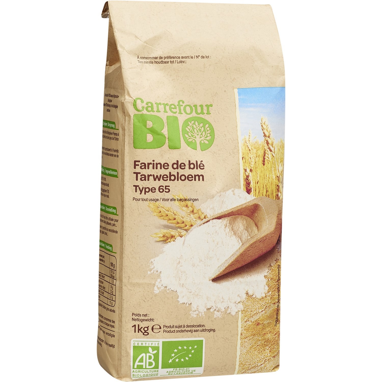 Farine bio de blé type 65 CARREFOUR BIO