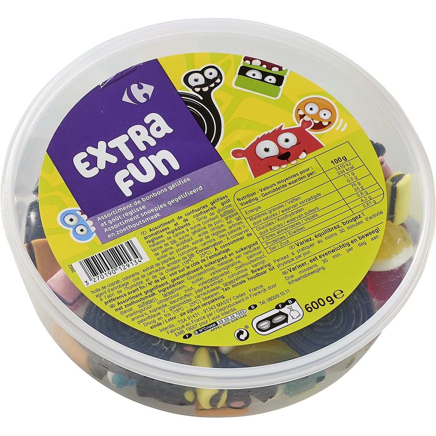 Bonbons Extra Fun CARREFOUR