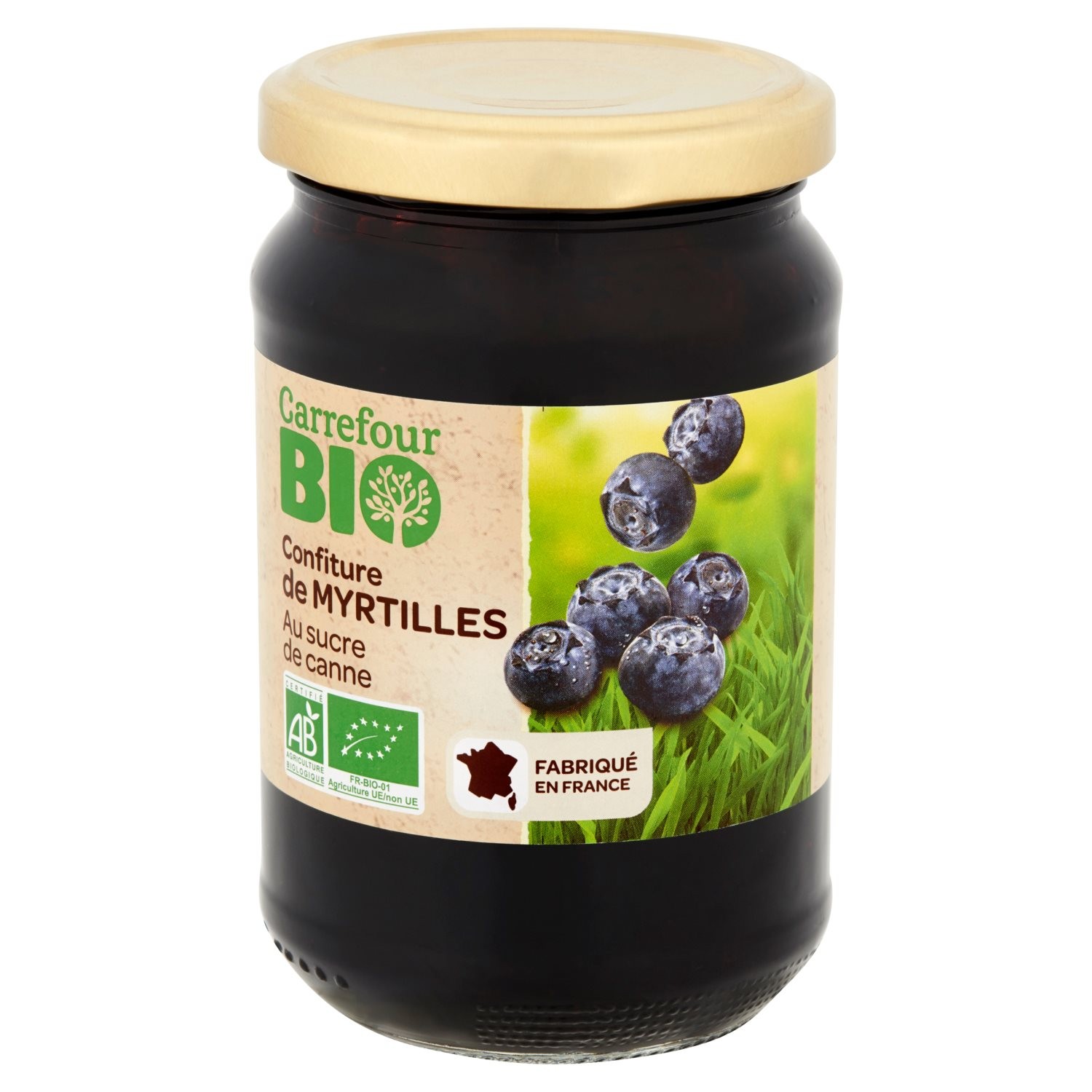Confiture bio myrtilles CARREFOUR BIO