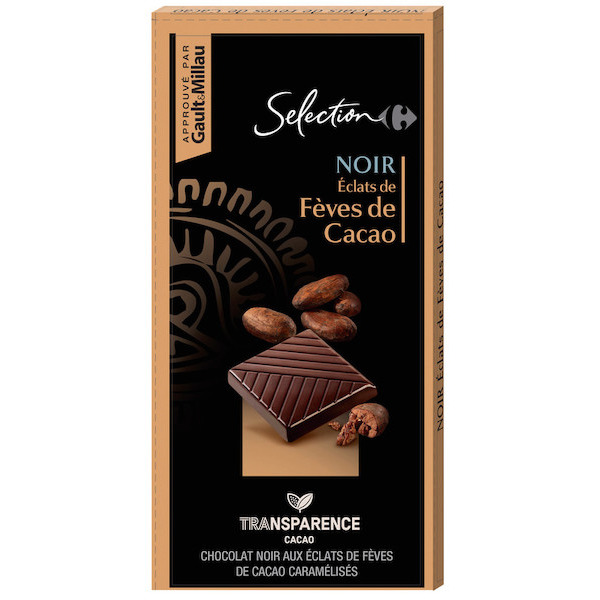 Tablette de chocolat noir