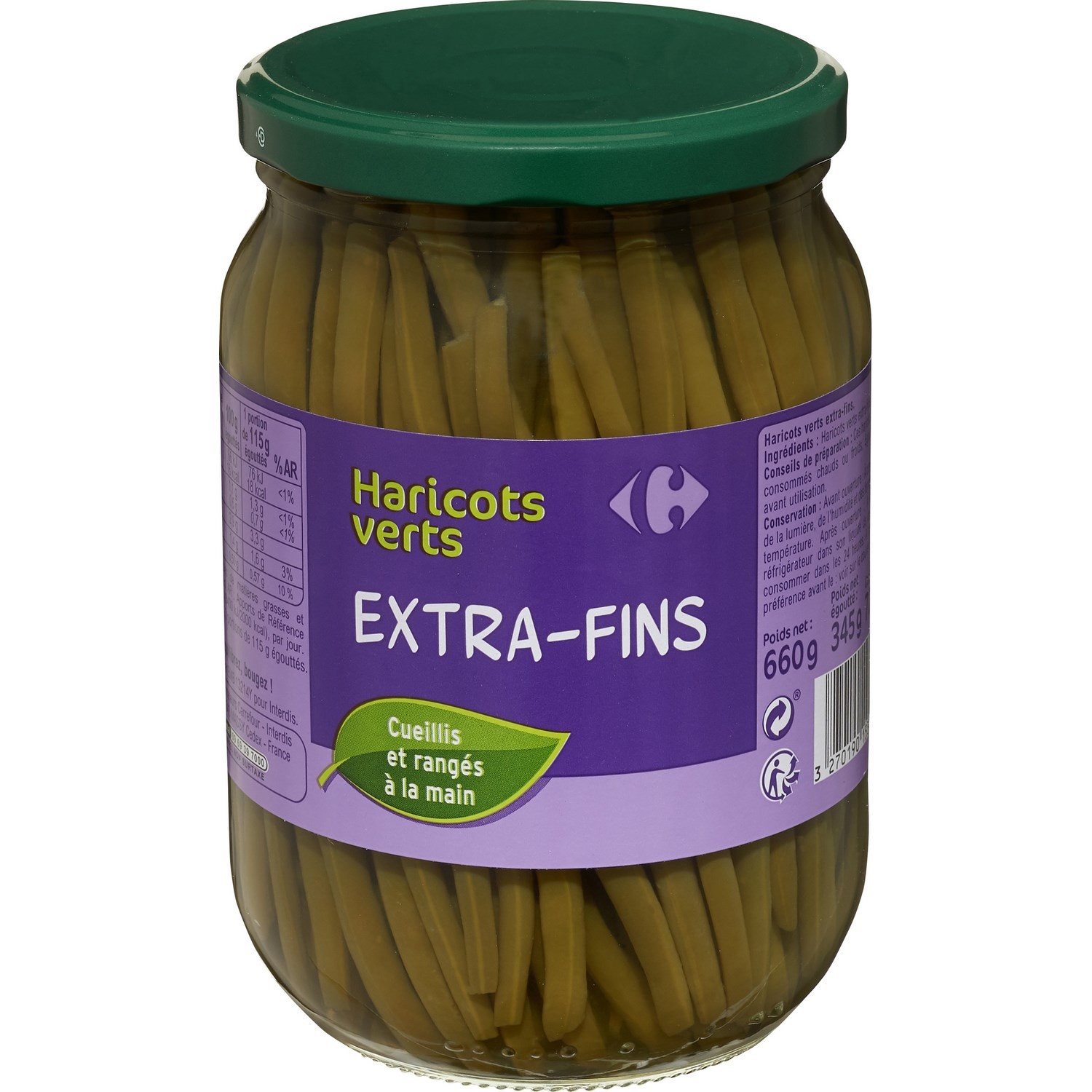 Haricots verts extra-fins CARREFOUR