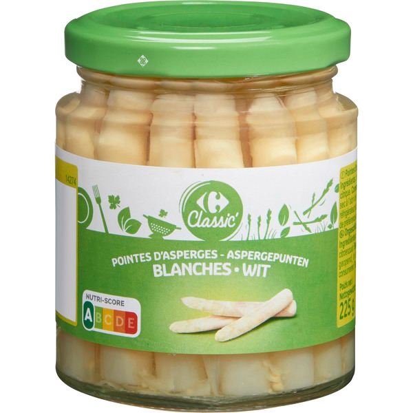 Pointes d'asperges blanches