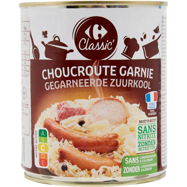Choucroute garnie 3270190179221 CARREFOUR CLASSIC'