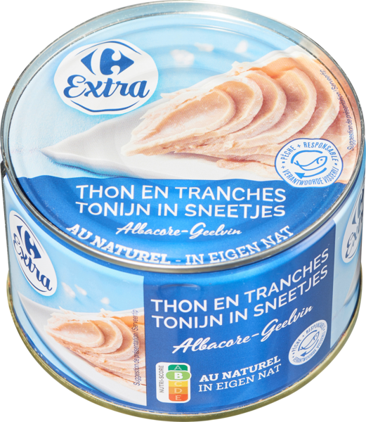CARREFOUR EXTRA Thon albacore au naturel code EAN 3270190184560 