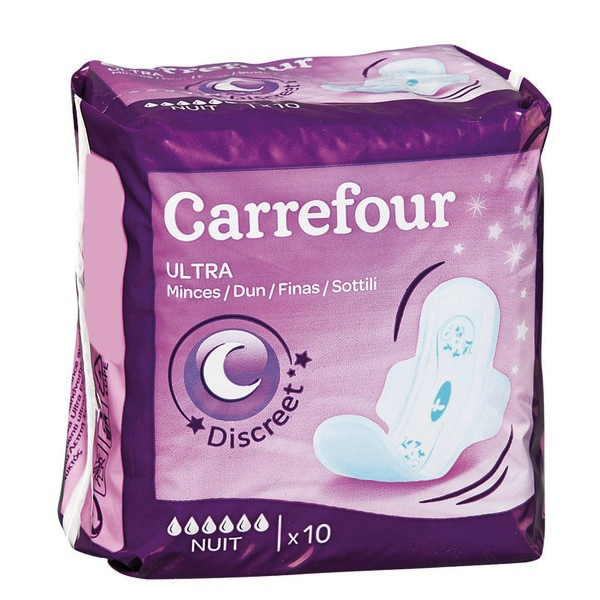 carrefour PROTECTION FÉMININE CARREFOUR code EAN 3270190191100 