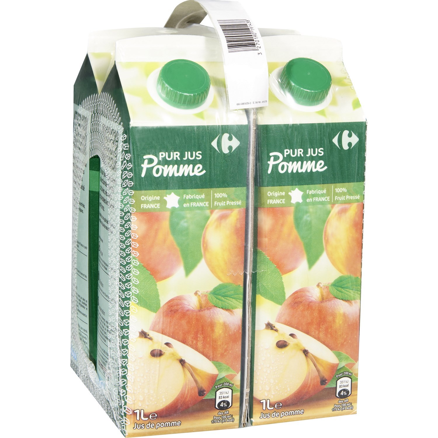 Jus de pomme 100% fruit pressé CARREFOUR