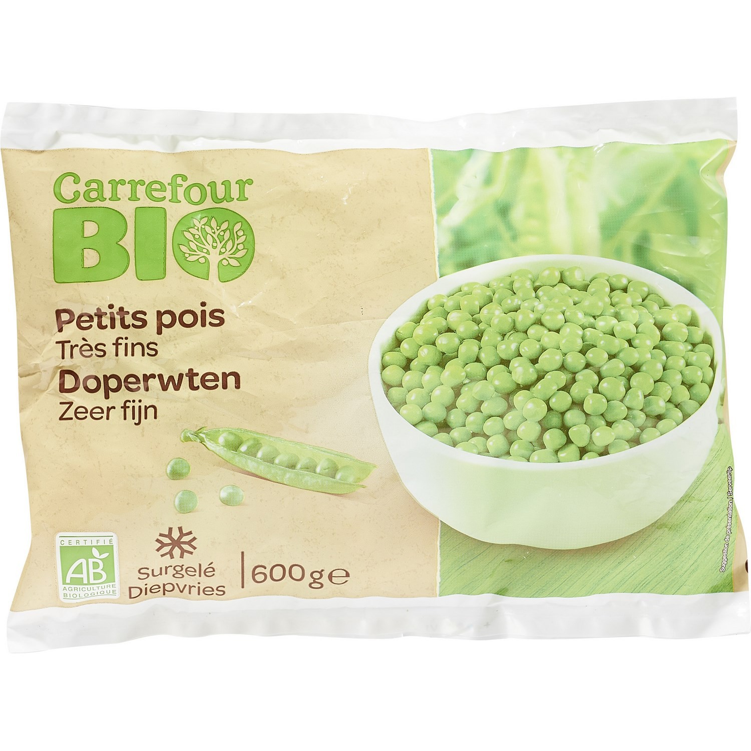 Petits pois bio très fins CARREFOUR BIO