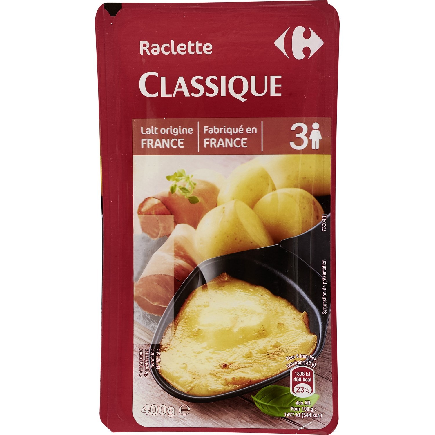 Fromage à raclette classique CARREFOUR 3270190207702 CARREFOUR Fromage à raclette classique CARREFOUR 3270190207702 CARREFOUR
