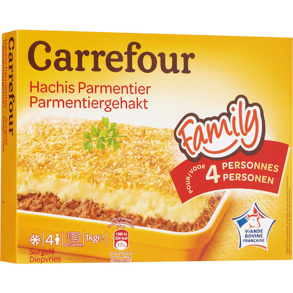 HACHIS PARMENTIER SURGELÉ CARREFOUR