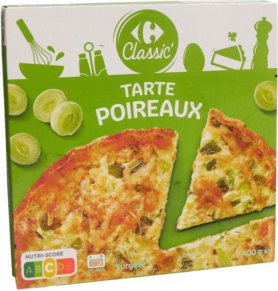 Tarte poireaux surgelée