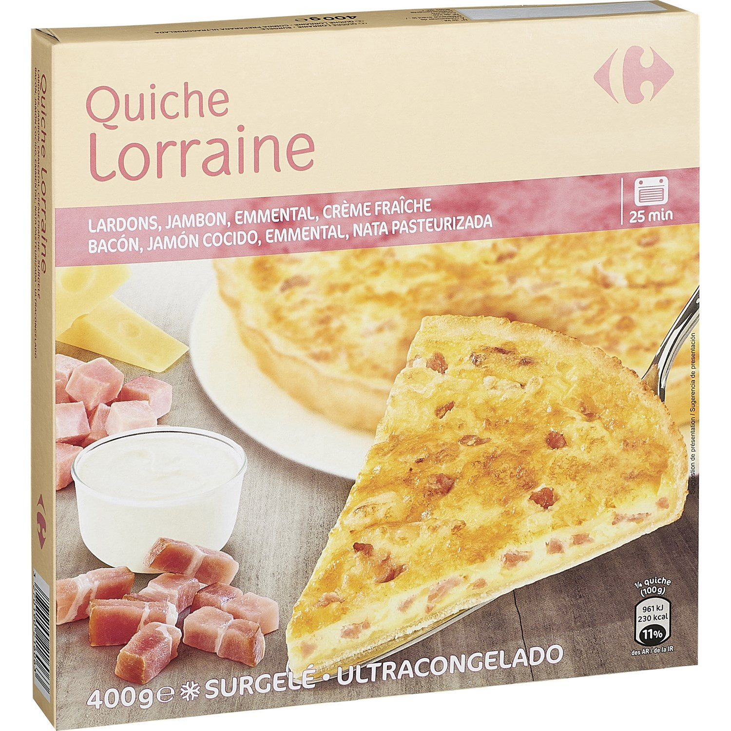 CARREFOUR Quiche lorraine CARREFOUR code EAN 3270190216063 