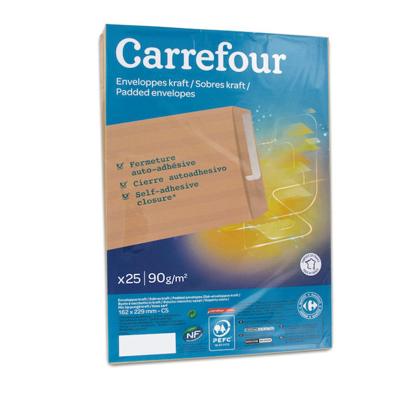 Lot de 25 pochettes Kraft 