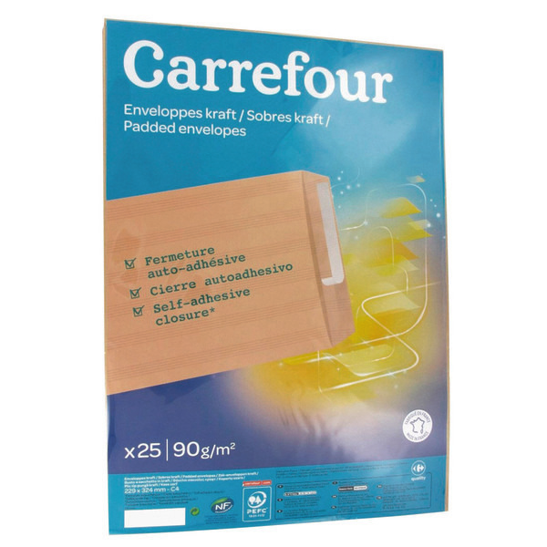 Lot de 25 enveloppes Kraft  