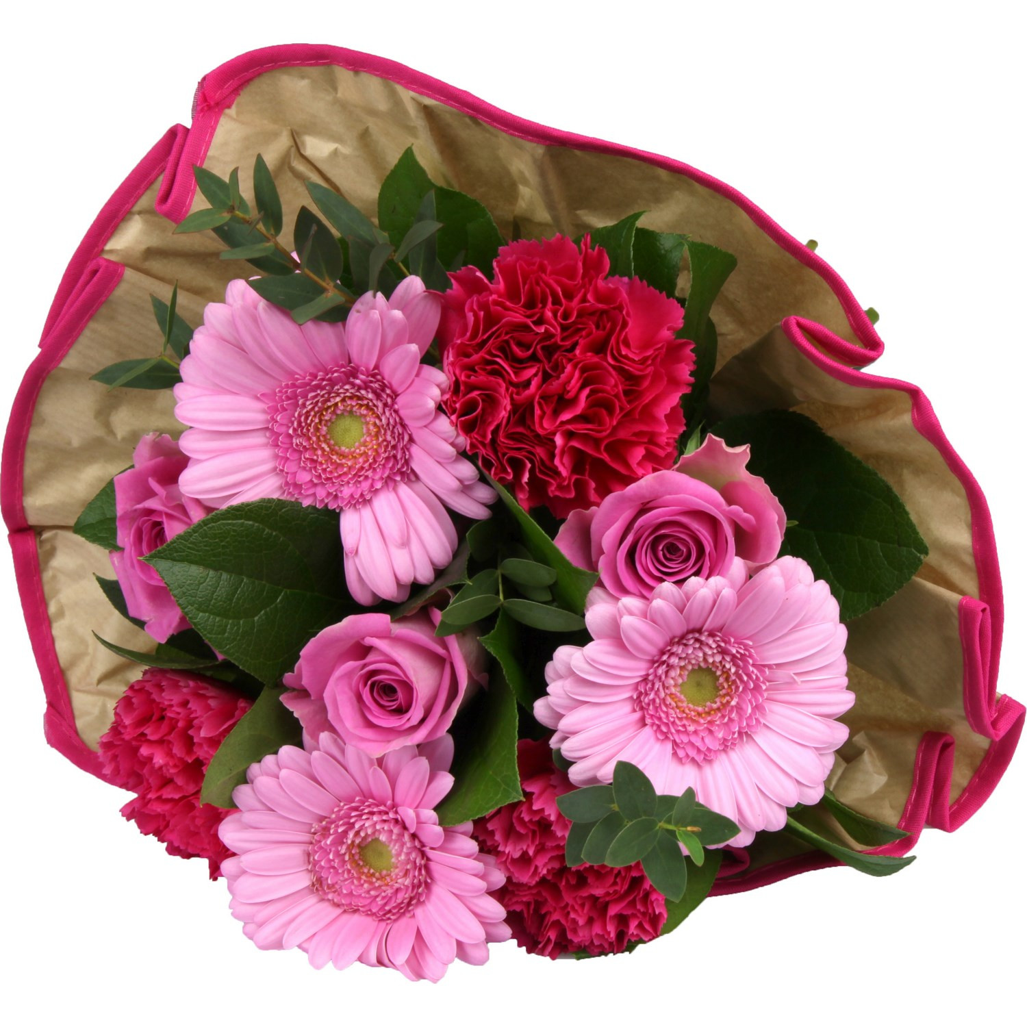 Fleurs bouquet Romance rose 