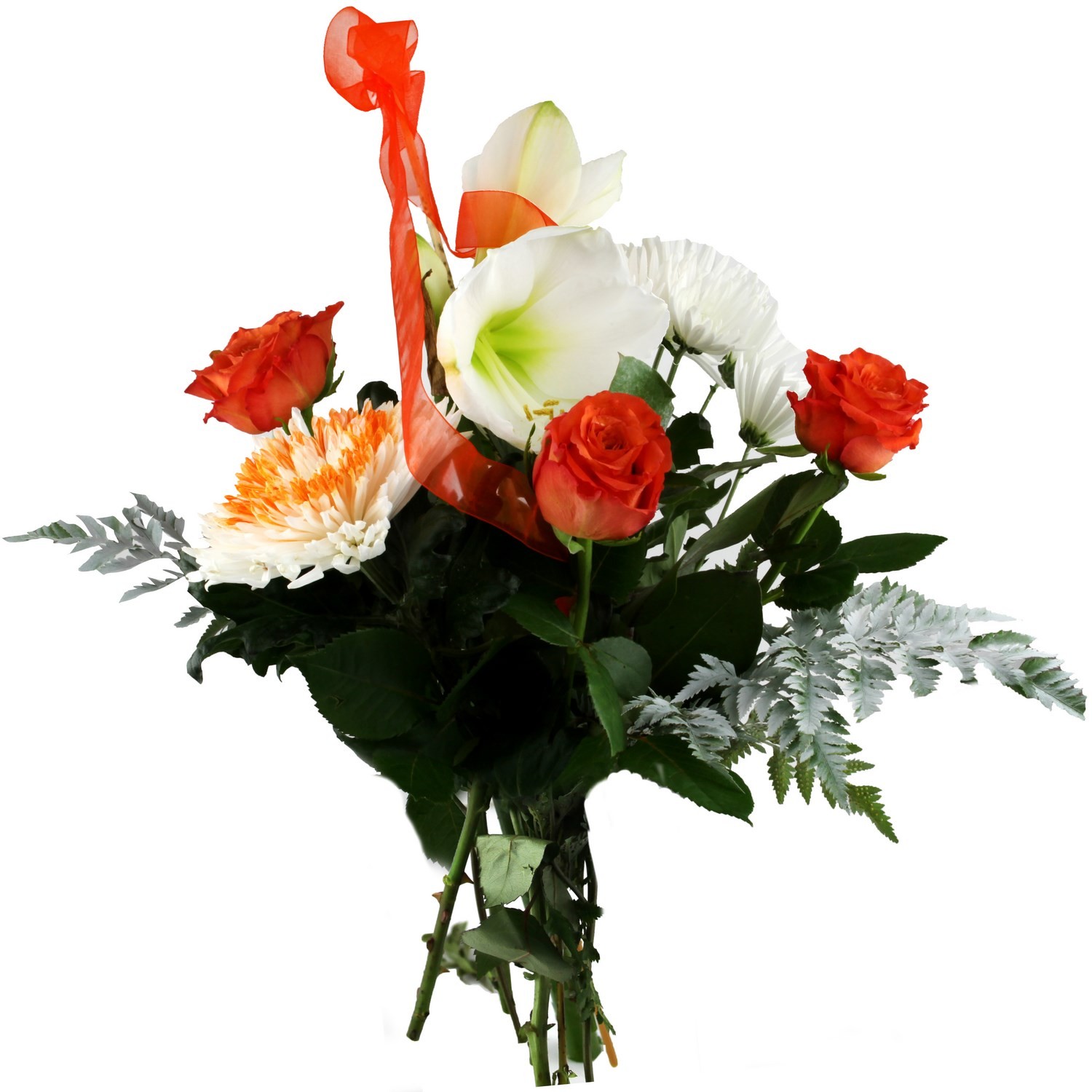 Fleurs Bouquet Cachemire orange CARREFOUR