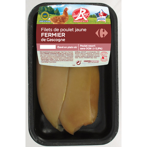 Filets de poulet fermier Label Rouge