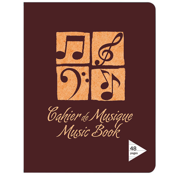 Cahier de musique et chant 21 x 29,7 cm 