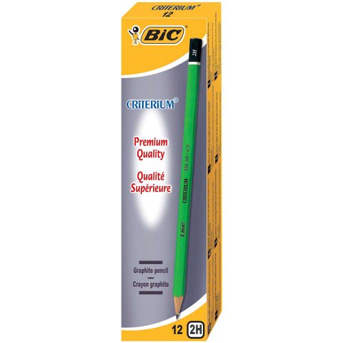 Bic Criterium 550 Boîte de 12 Crayons Graphite 2H