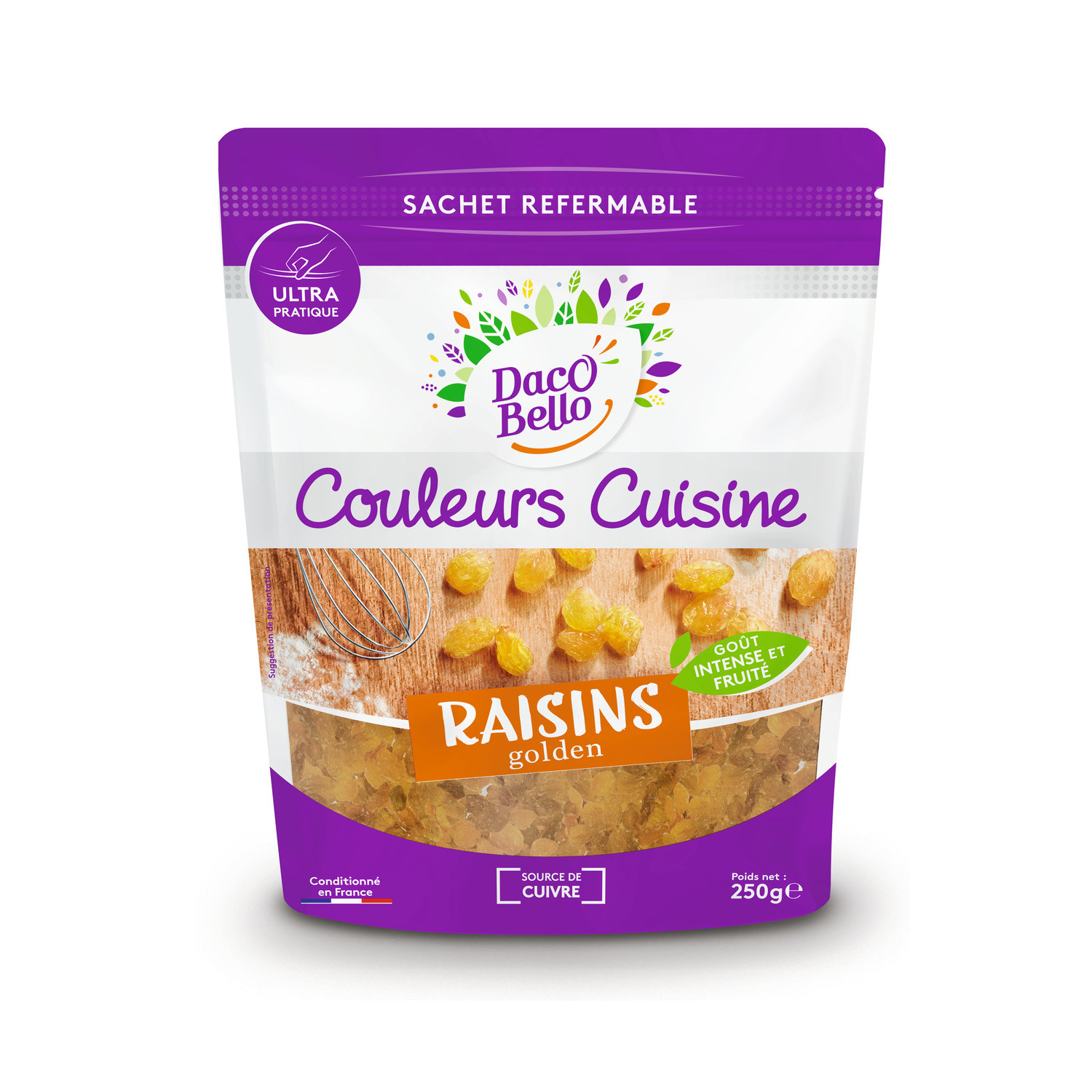 DACO BELLO Raisins Golden DACO BELLO code EAN 3270720000247 