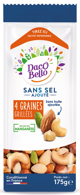 4 GRAINES GRILLÉES SANS SEL AJOUTÉ Daco bello