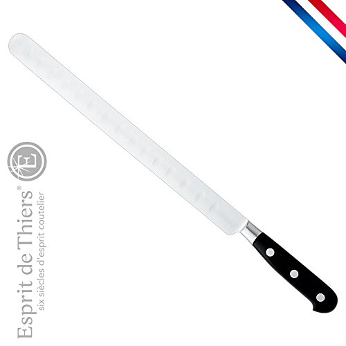 Couteau à jambon alvéolé - lame inox - 30 cm
