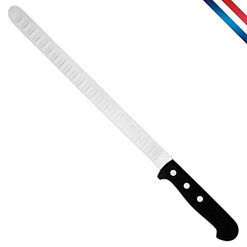 Couteau à jambon alvéolé - Lame inox - 26 cm - ...