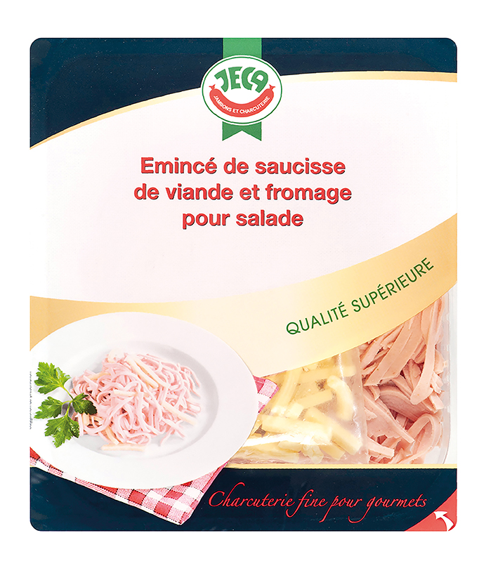 EMINCÉ DE SAUCISSE DE VIANDE ET FROMAGE