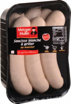 SAUCISSE BLANCHE NATURE À GRILLER