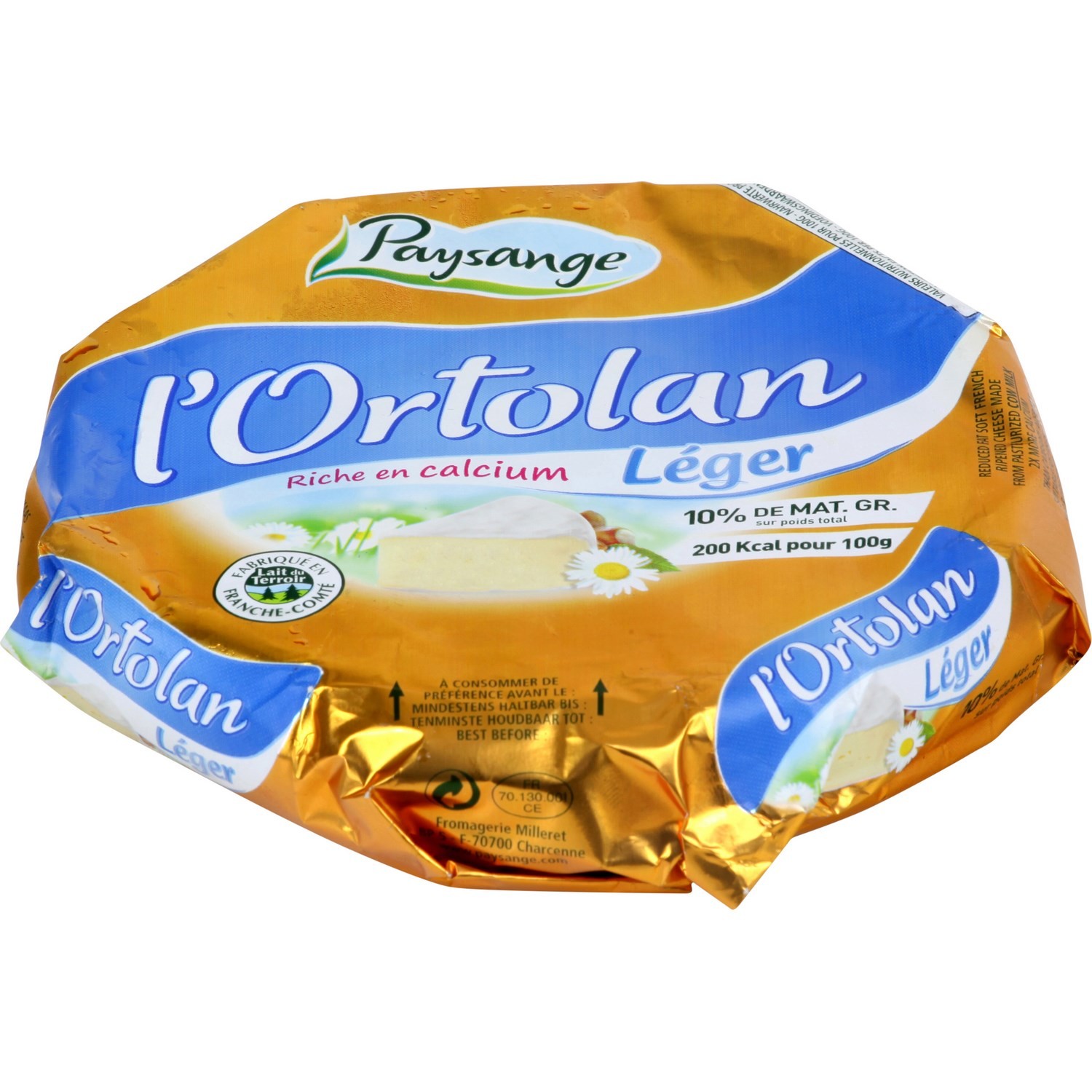 Fromage L'Ortolan léger PAYSANGE