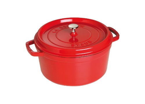 1102806 cocotte ronde cerise 28 cm