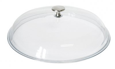 Fonte 1522896 couvercle verre 28 cm + bt nickèle