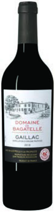  AOP GAILLAC DOMAINE DE BAGATELLE 2018. code EAN 3272591860333 