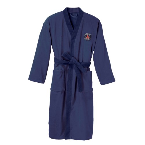 041239 peignoir imprimé psg fan bleu foncé 6/8 ans