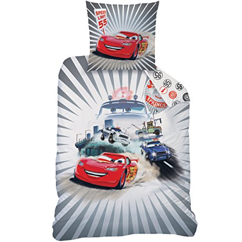 042841 cars toon's housse de couette 140 x 200 ...