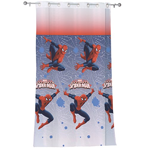 043268 spiderman jump voilage à œillets bleu 14...