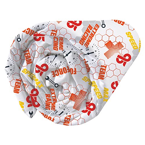 043658 cars go go go drap housse coton rouge 90...