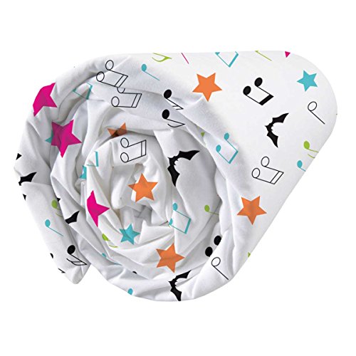 044074 drap housse coton multicolore 190 x 90 cm