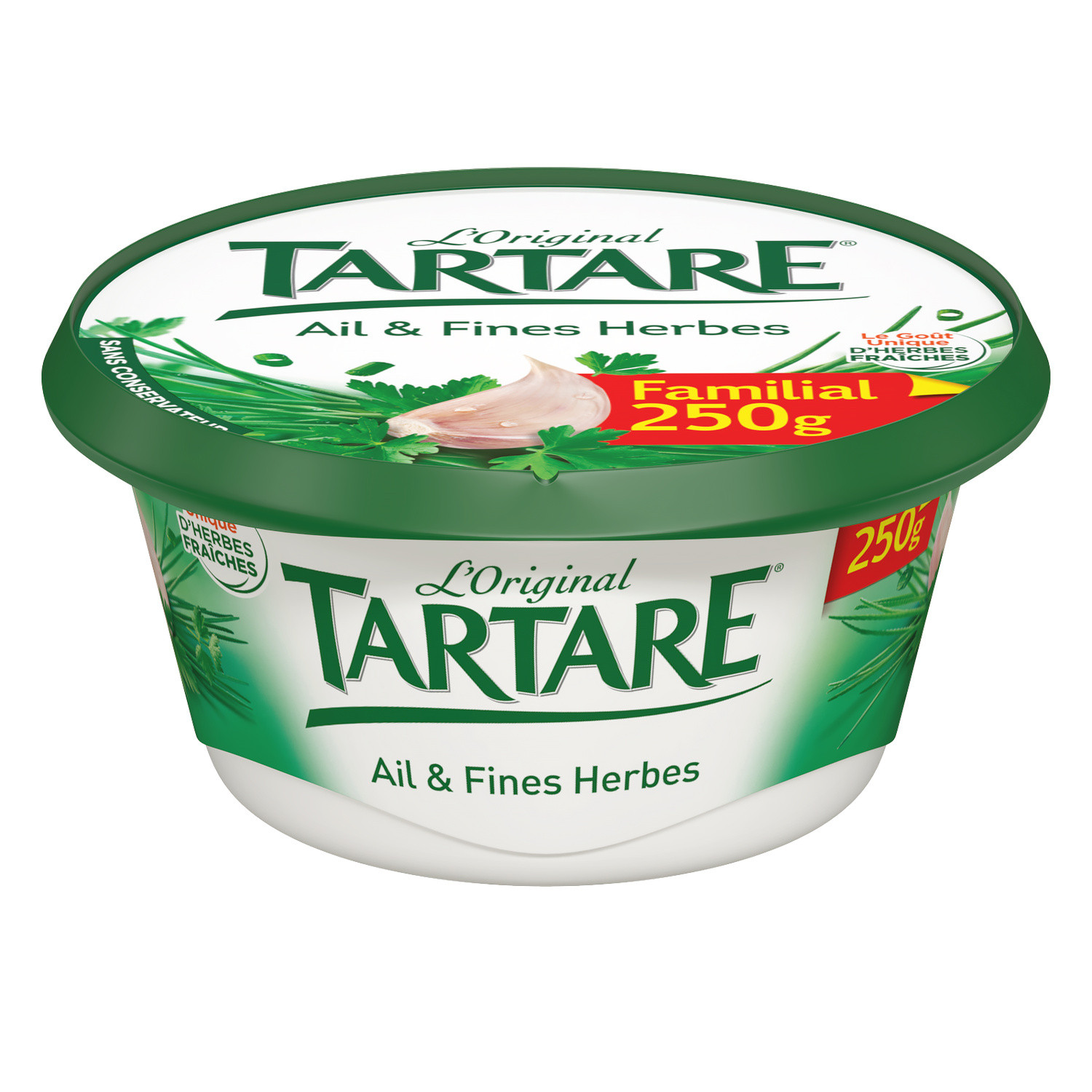 TARTARE Fromage à Tartiner Ail Et Fines Herbes TARTARE code EAN 3272770094412 