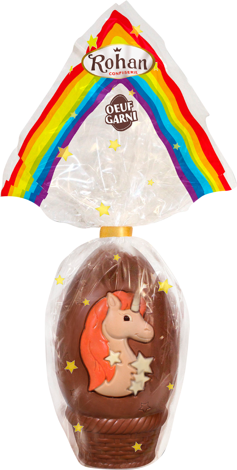 OEUF EN CHOCOLAT GARNI DE FRITURES