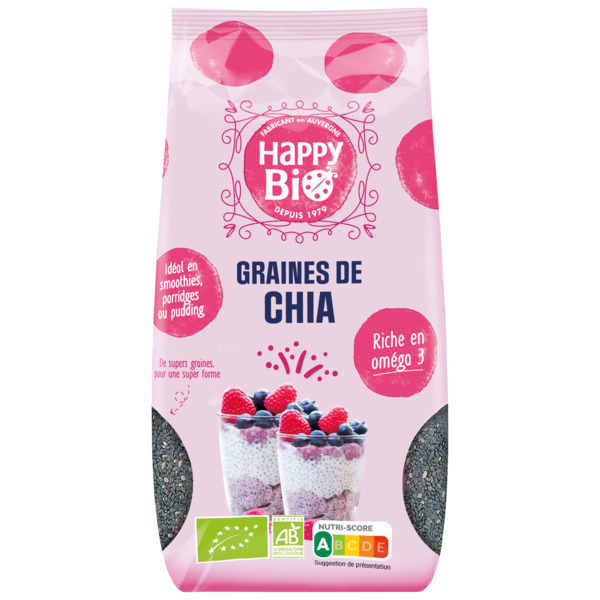 Graines De Chia Bio Happy Bio 3273120027357 