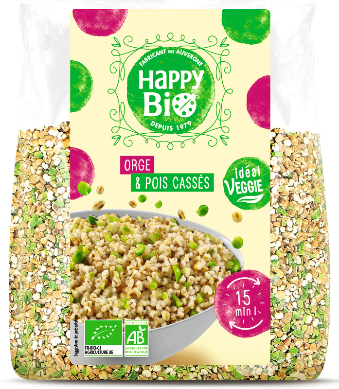 ORGE ET POIS CASSÉS BIO happy bio