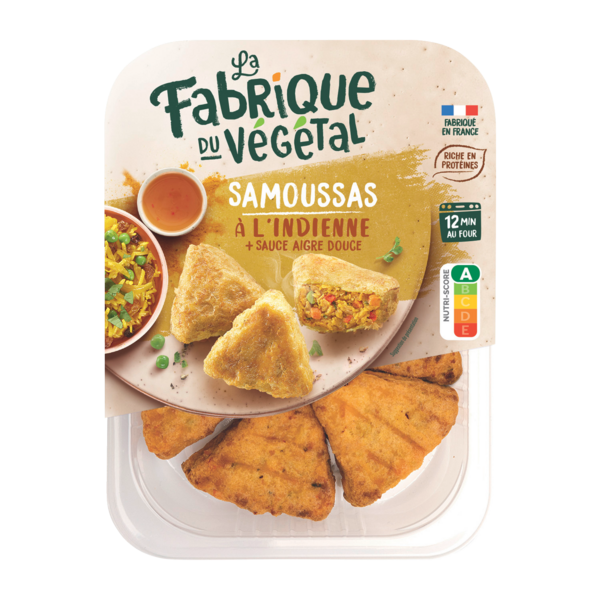 LA FABRIQUE DU VÉGÉTAL Samoussas à l'indienne code EAN 3273220073537 
