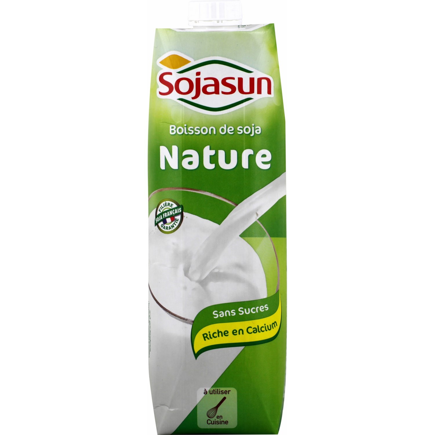 Boisson soja nature sans sucres.  SOJASUN