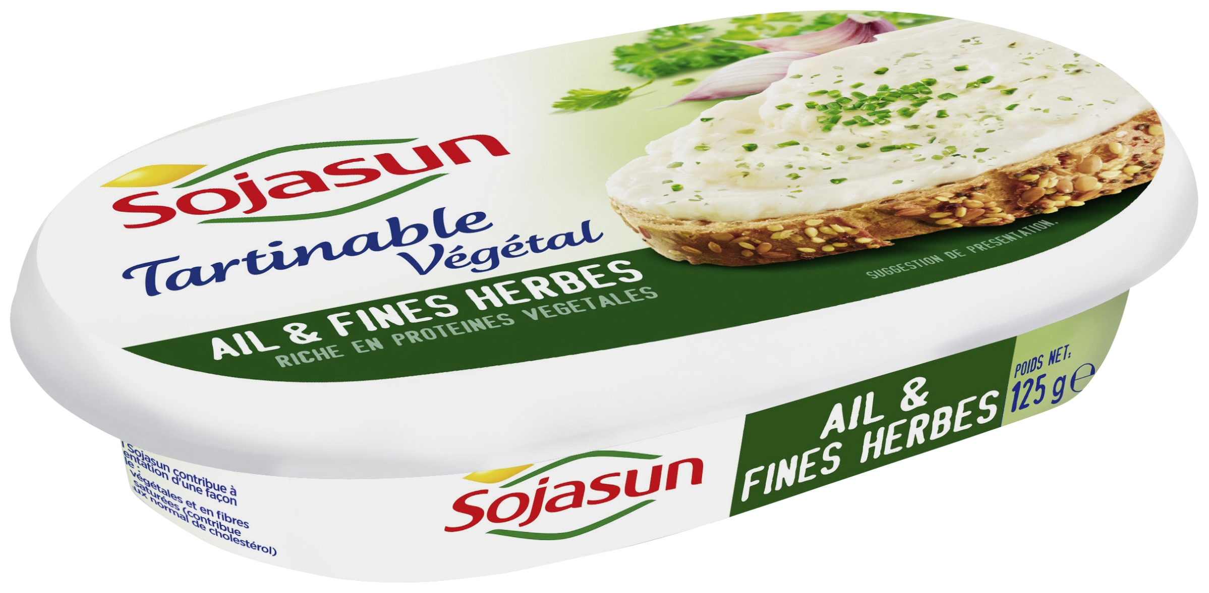Tartinable végétal ail et fines herbes Sojasun